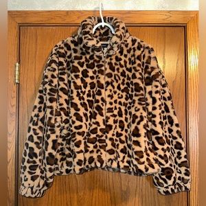 Furry Leopard Bomber